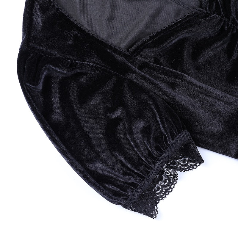 Vintage Lace Black Dress
