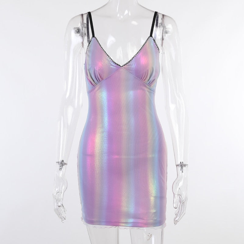 Club Sexy Blue Sequin Dress