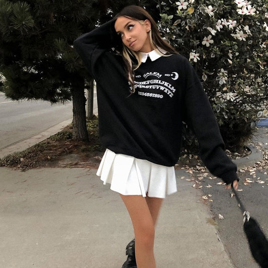 Black Grunge Oversized Hoodie freeshipping - Chagothic
