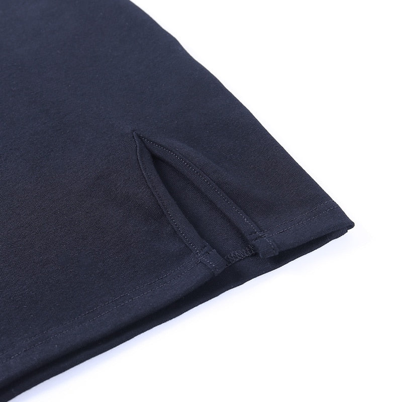 Gothic Streetwear Solid Basic Dress