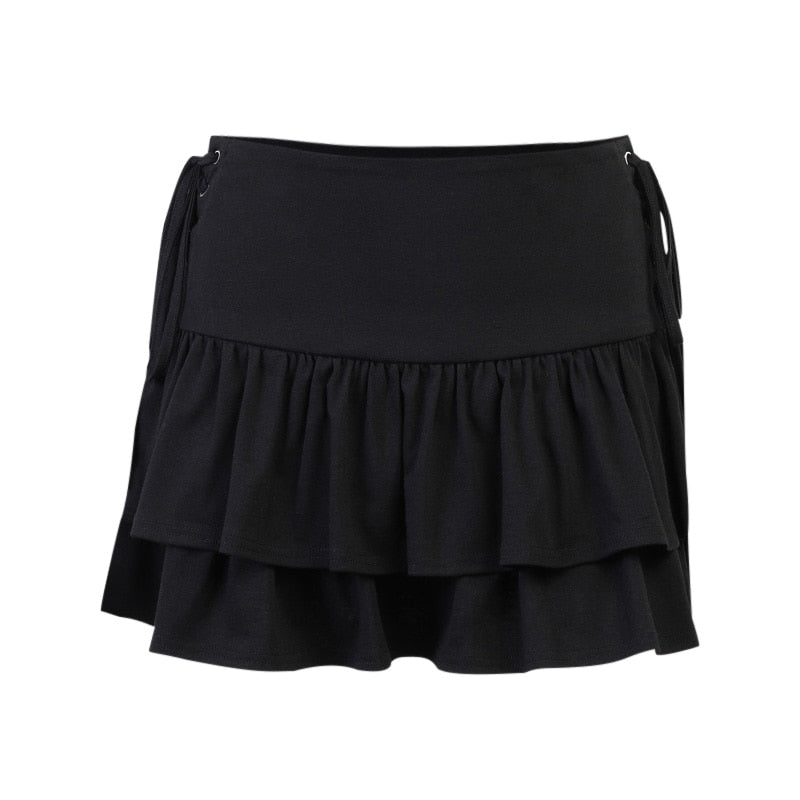 Gothic Aesthetic Black Pleated Skirt freeshipping - Chagothic