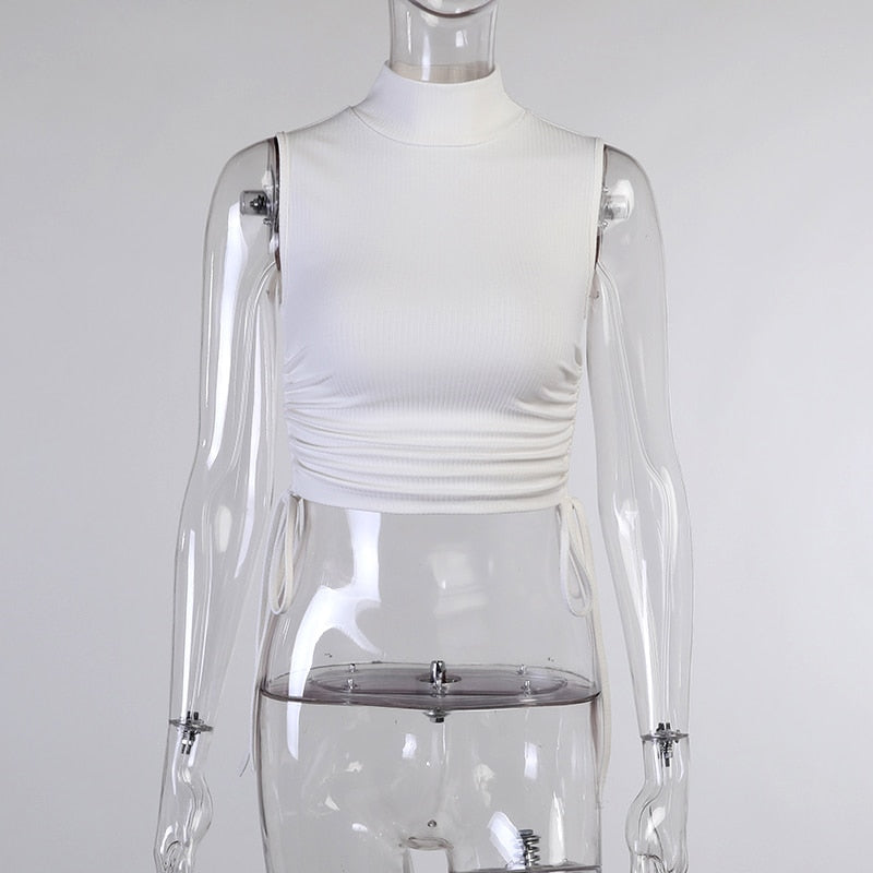 Casual Skinny Black Tank Top freeshipping - Chagothic