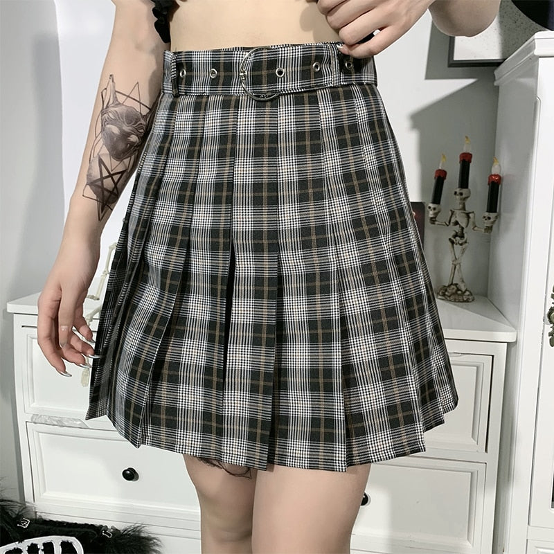 Grunge Winter Autumn Women Skirt