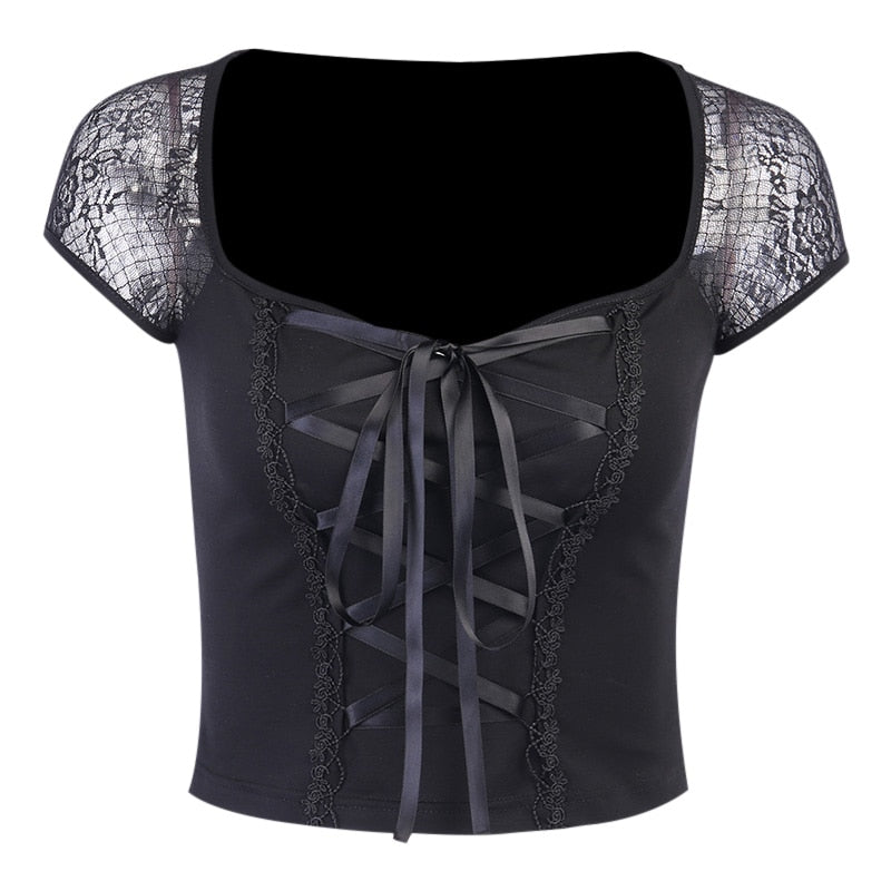 Bodycon Bandage Vintage Top Goth freeshipping - Chagothic