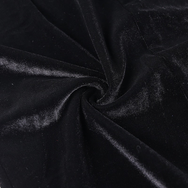 Vintage Cheongsam Black Dress