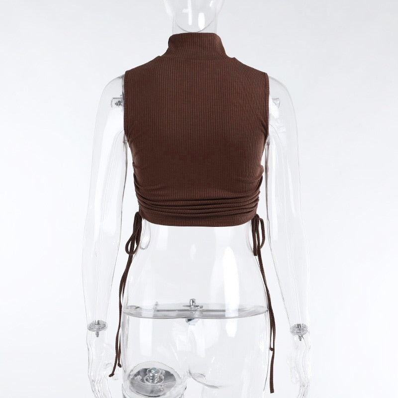 Casual Skinny Black Tank Top freeshipping - Chagothic