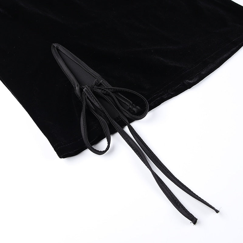 Vintage Cheongsam Black Dress