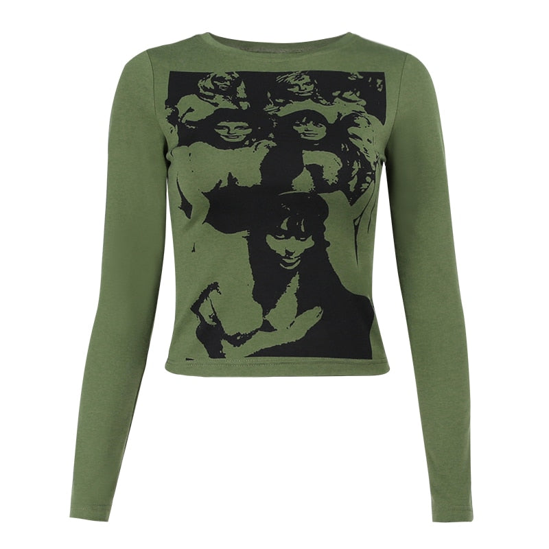 Gothic T Shirt Grunge Punk Portrait freeshipping - Chagothic