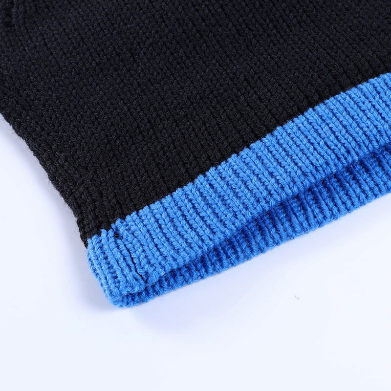 Gothic Patchwork O Neck Tank Top