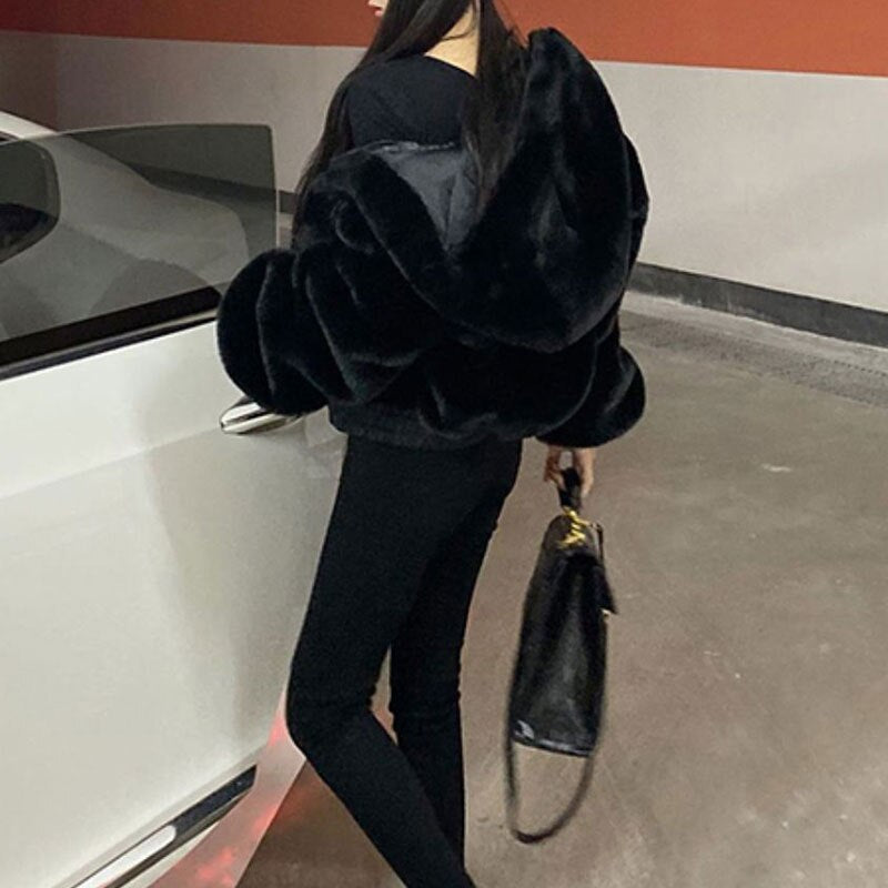 High Waist Zip Up Women Hoodie freeshipping - Chagothic