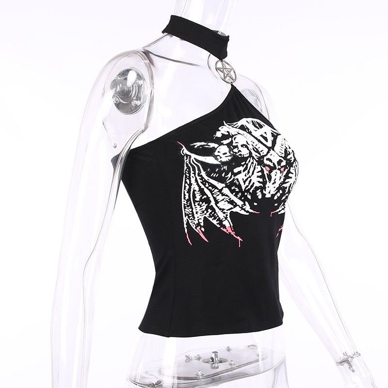 Grunge Pentagram Halter Tank