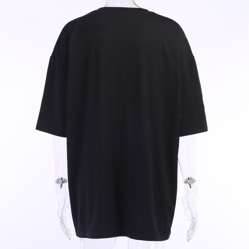 Gothic Swith Print Loose Top freeshipping - Chagothic