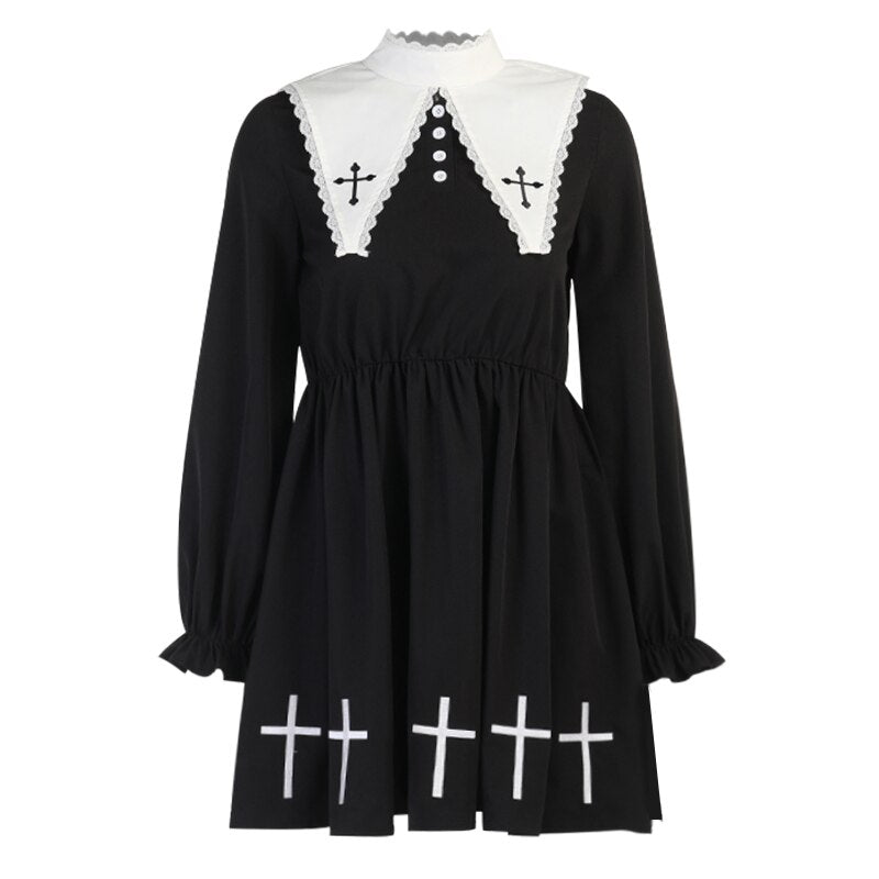 Grunge Black Vintage Dress