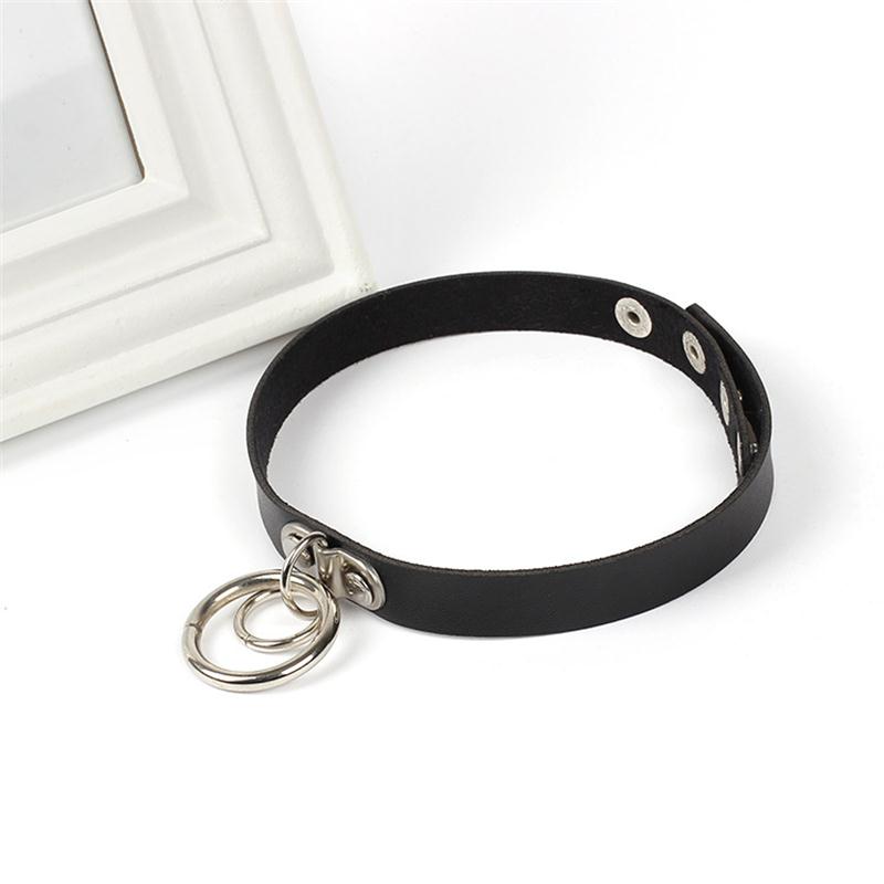 Gothic Necklace Handmade O-Round Metal Choker