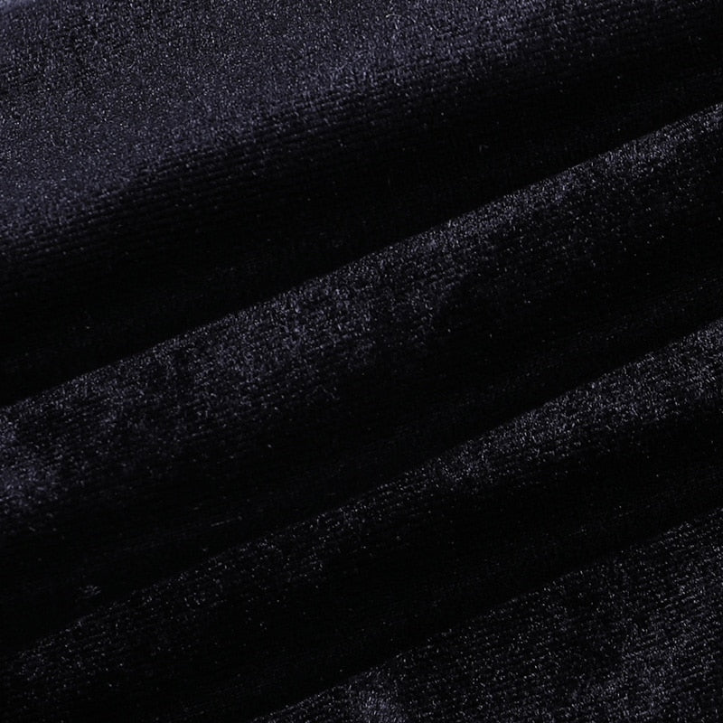 Retro Cheongsam Black Dress