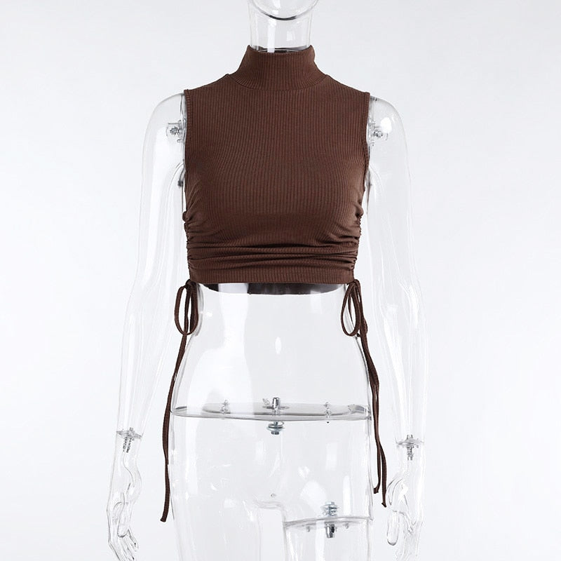 Casual Skinny Black Tank Top freeshipping - Chagothic