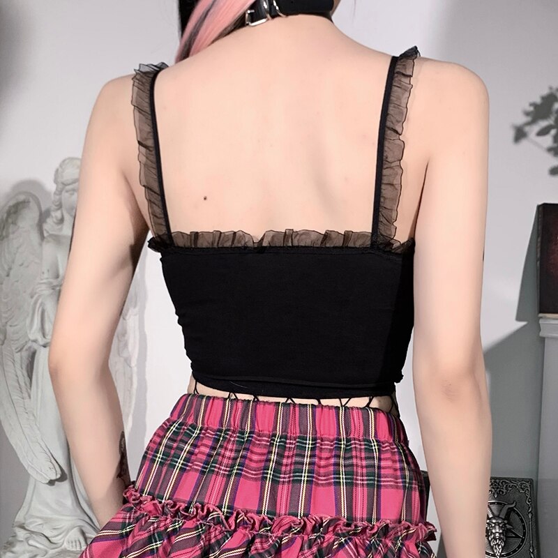 Gothic Darkness Print Knitted Top