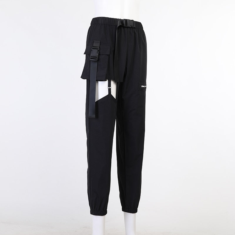 Gothic Black Cargo Pant