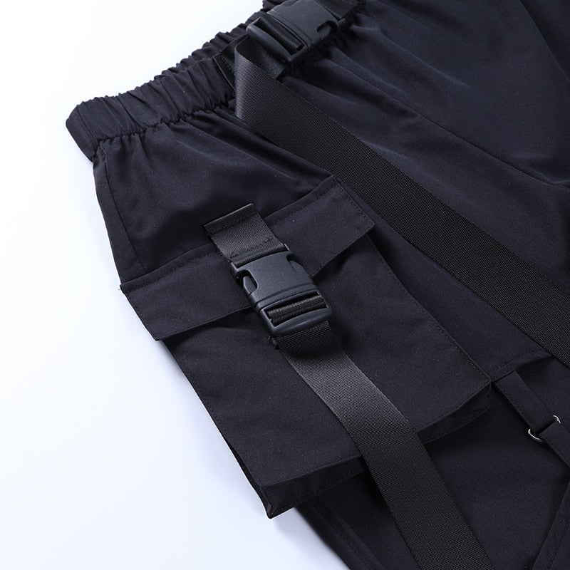 Gothic Black Cargo Pant