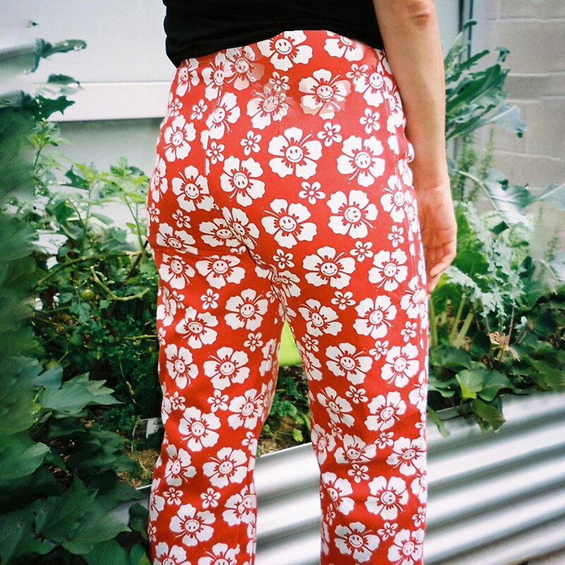 Harajuku Punk Blue Elastic Pant