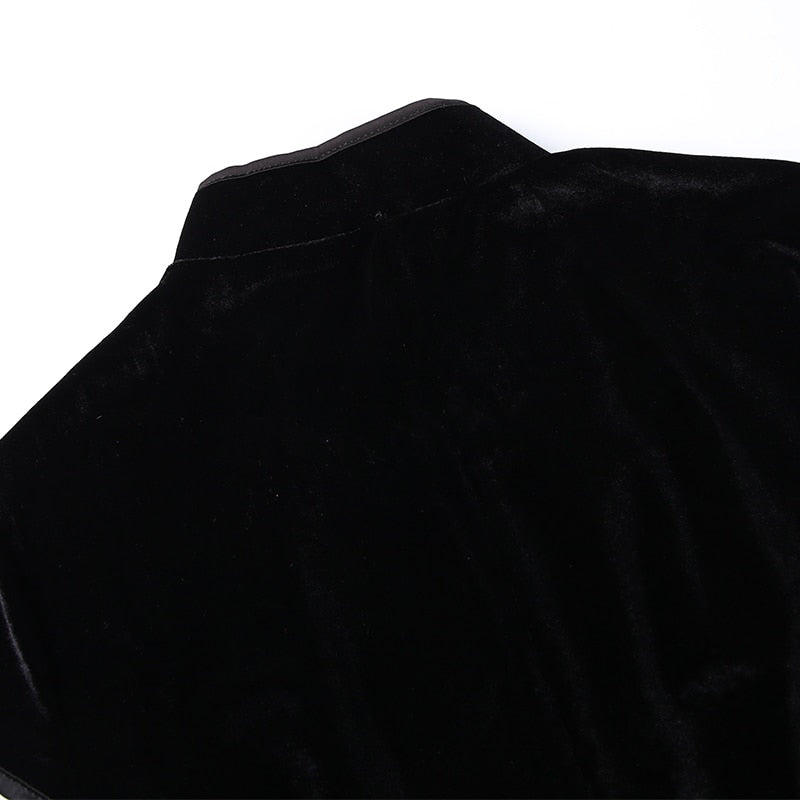 Vintage Cheongsam Black Dress