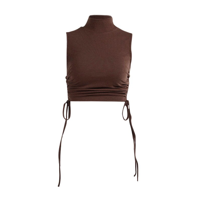 Casual Skinny Black Tank Top freeshipping - Chagothic