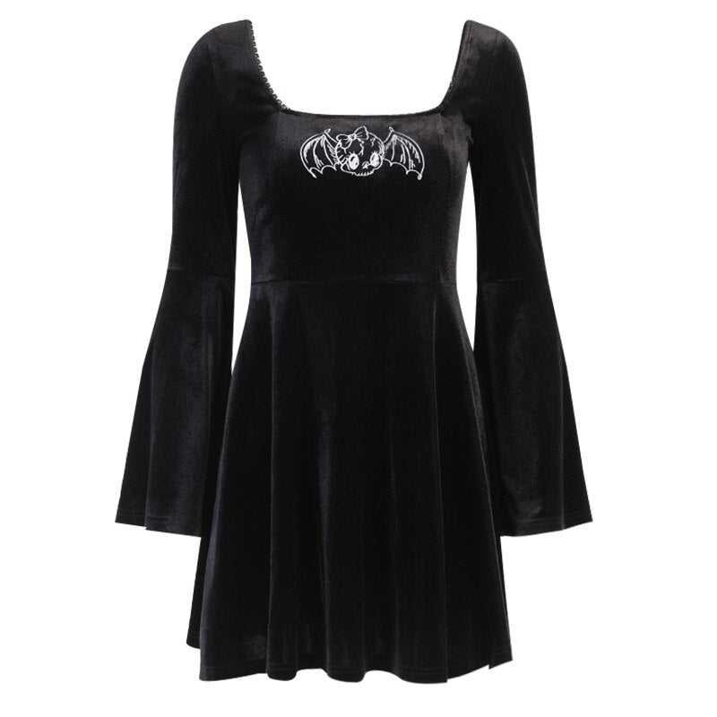 Gothic  Line Mini Dress