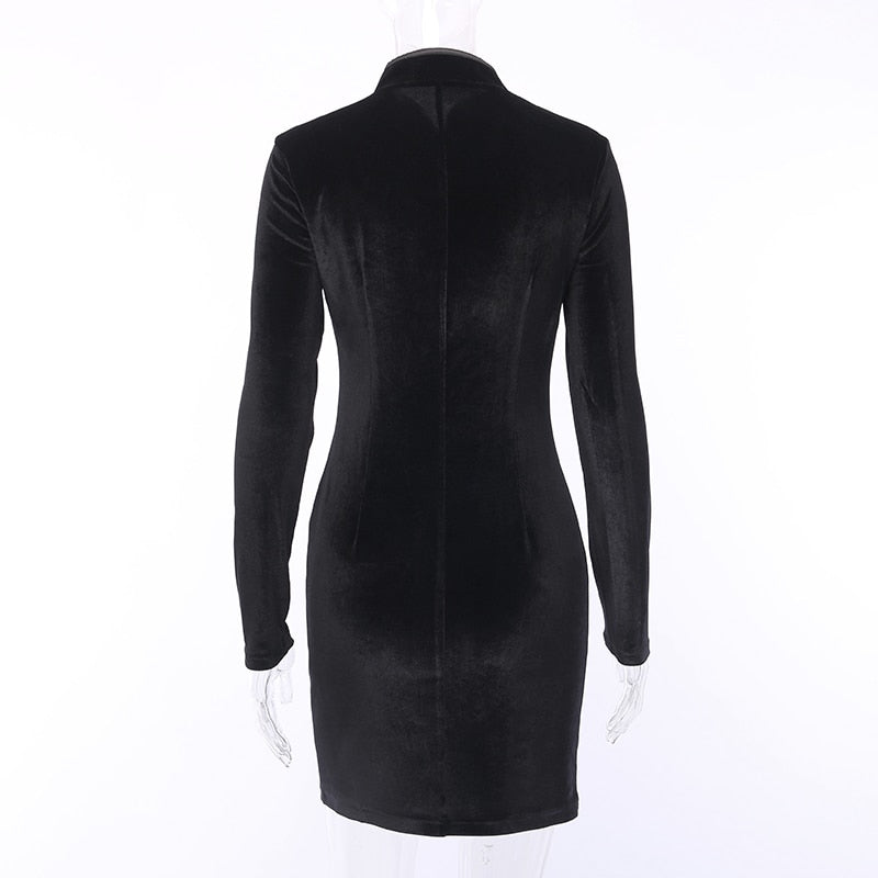 Gothic Harajuku Black Mini Party Dress