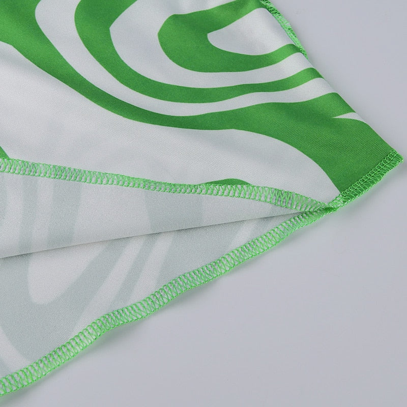 Red Swirl Print T-shirt freeshipping - Chagothic