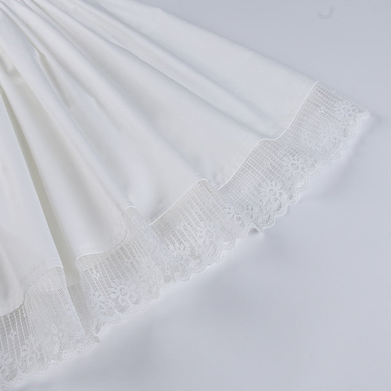 Gothic Sexy Black Lace Up Dress