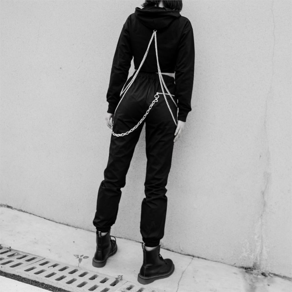 Harajuku Black Women Casual Pant