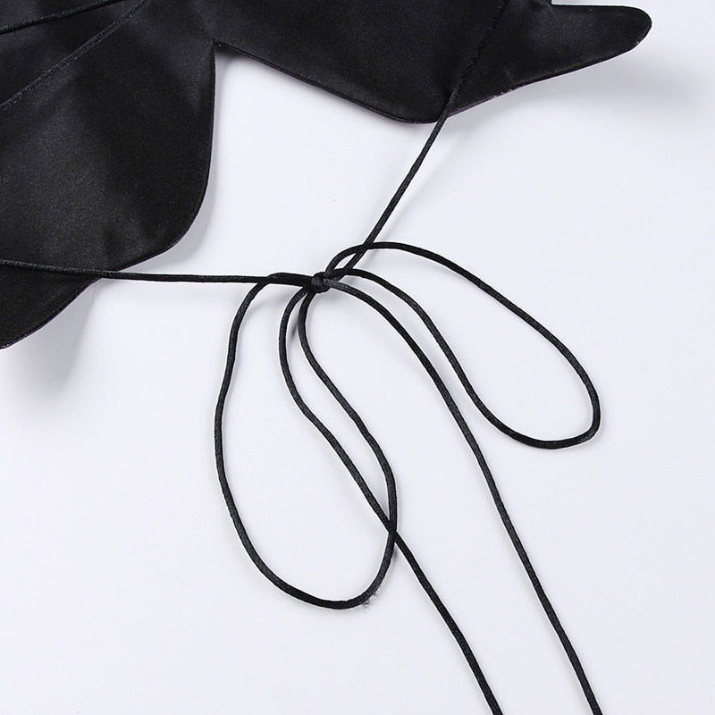 Sexy Blue Butterfly Camis Crop Top