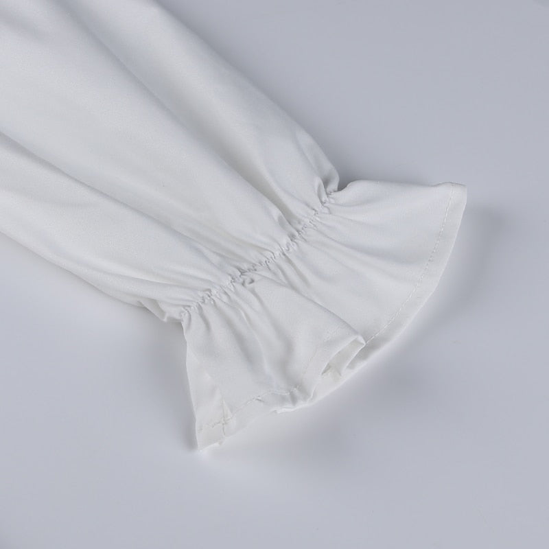 Gothic Sexy Black Lace Up Dress