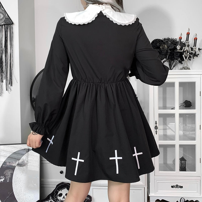 Grunge Black Vintage Dress