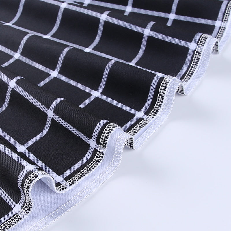 Gothic Grunge High Waist Black Skirt