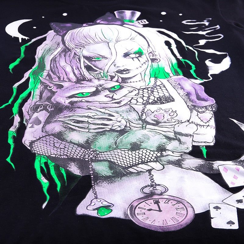 Gothic Loose T-shirt freeshipping - Chagothic