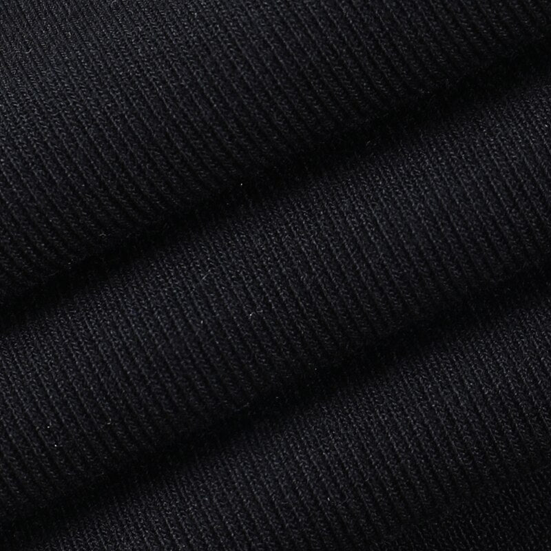 Grunge Black Skull Print Long Sock