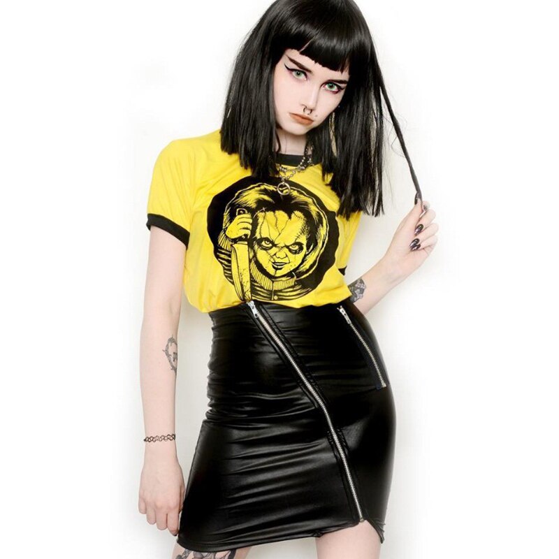 Gothic Punk Demon Death T-shirt freeshipping - Chagothic
