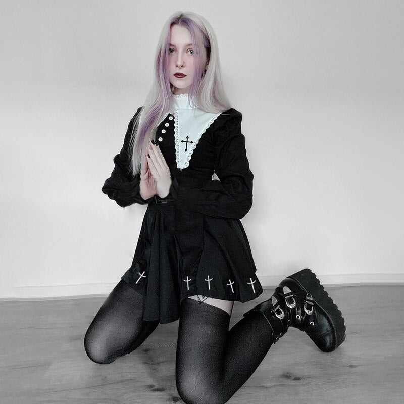 Grunge Black Vintage Dress