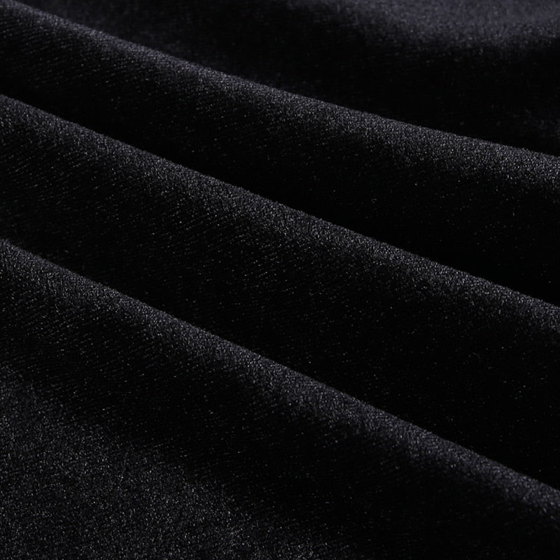 Vintage Black Velvet Dress