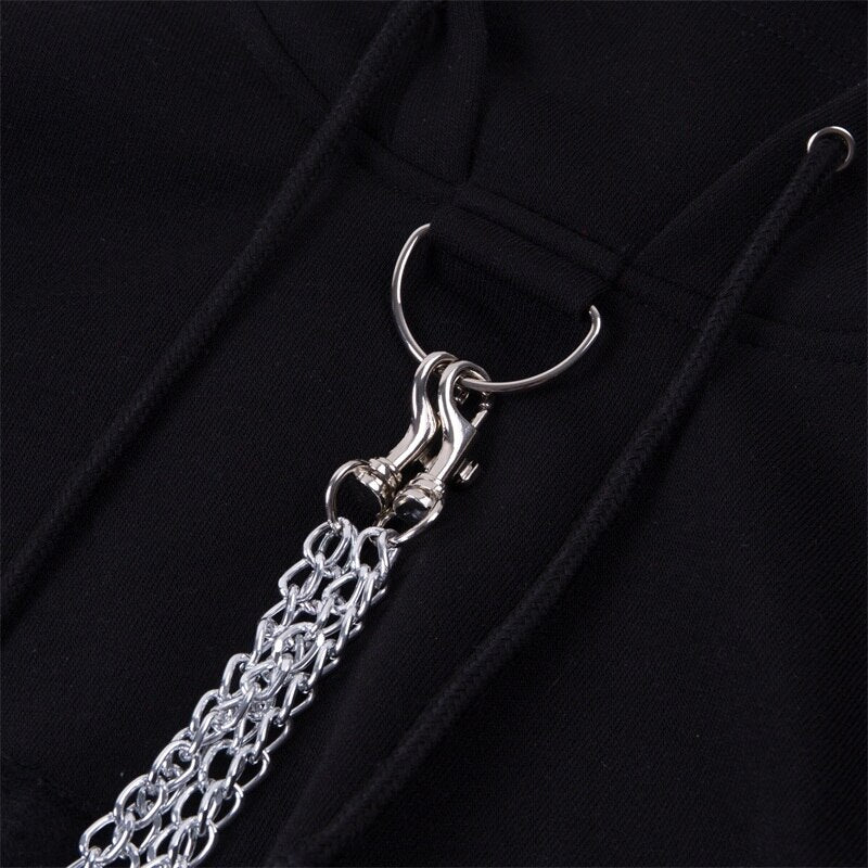 Gothic Punk Loose Chain Pullover freeshipping - Chagothic