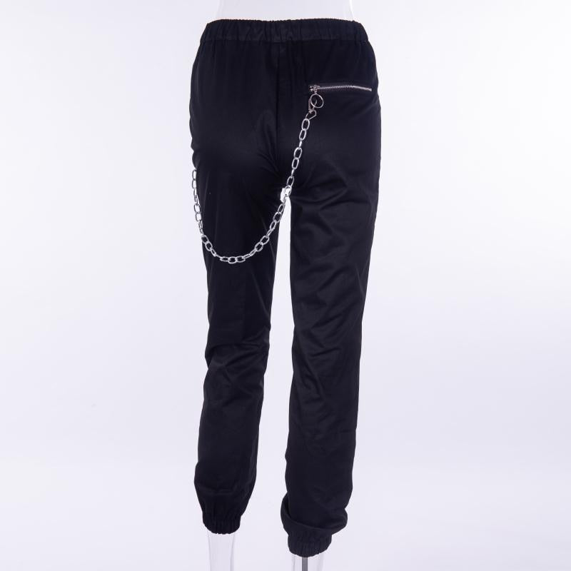 Harajuku Black Women Casual Pant