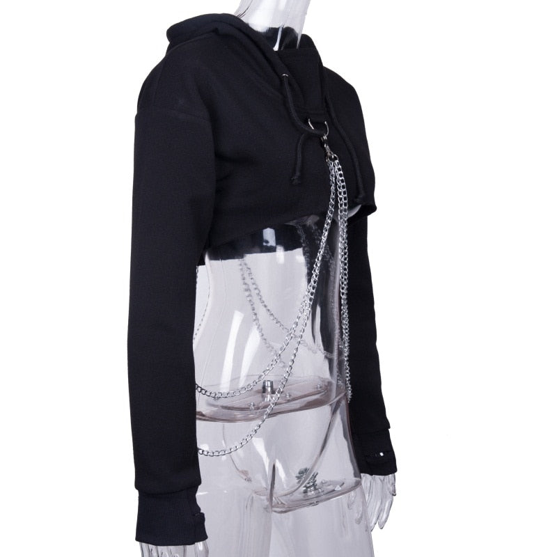 Gothic Punk Loose Chain Pullover freeshipping - Chagothic