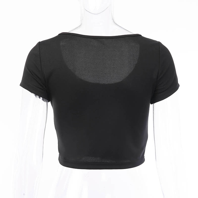 Mesh Irregular Thin Skirt