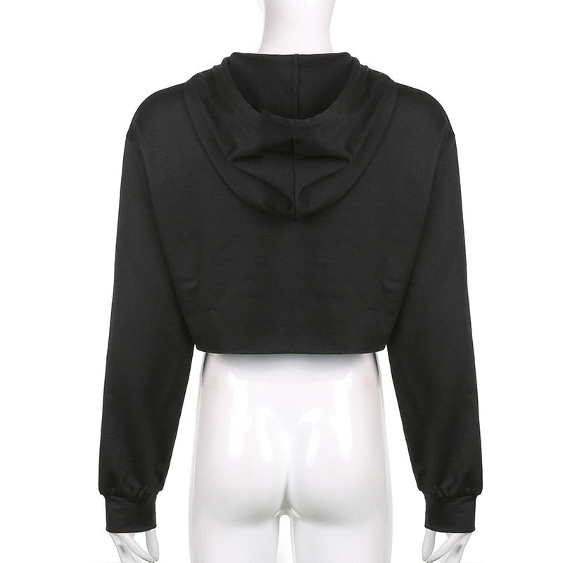 Gothic Grunge Skull Print Hoodie freeshipping - Chagothic