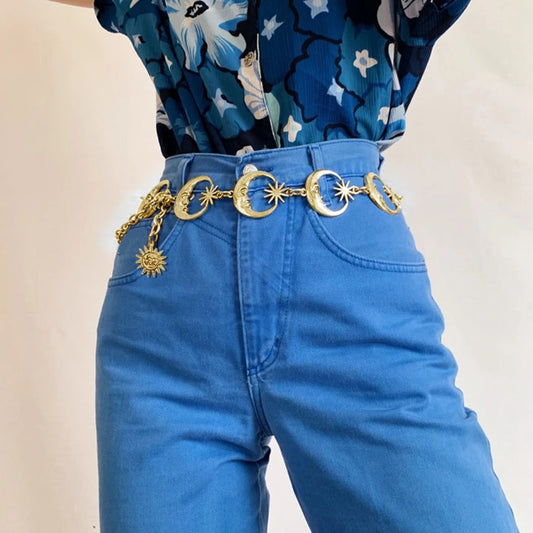 Gothic Golden Moon Belt