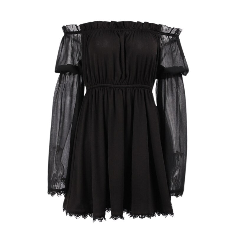 Gothic  Line Mini Dress