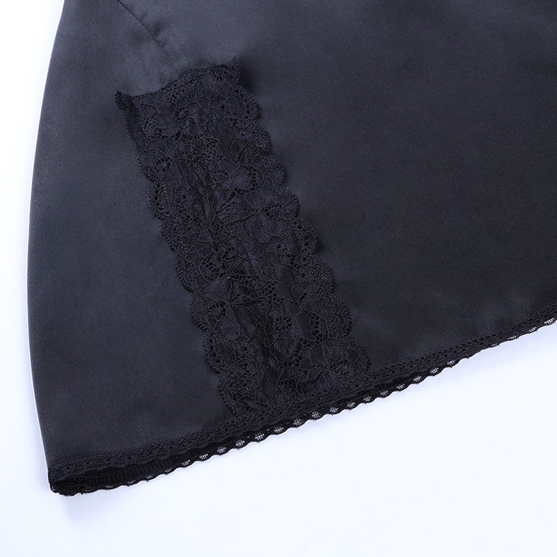Gothic Lace Black Dress