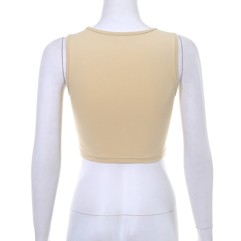 Gothic Crop Tank Top freeshipping - Chagothic