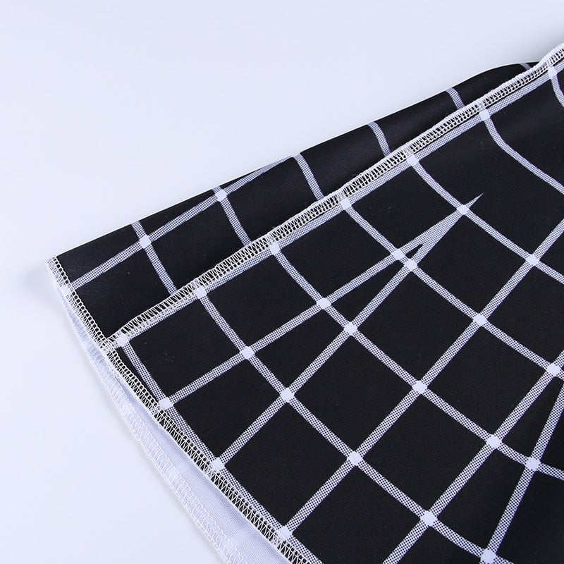 Gothic Grunge High Waist Black Skirt